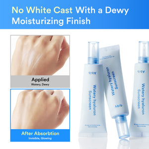Watery hyaluron sunscreen Moisture tube