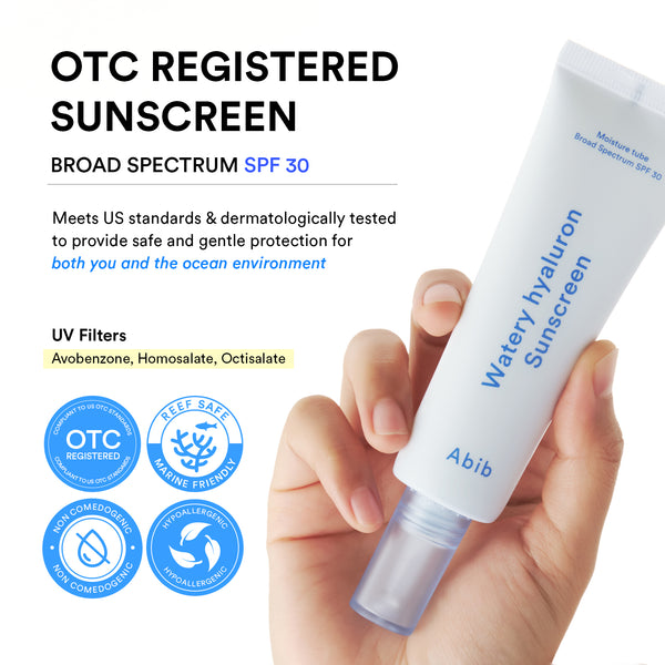 Watery hyaluron sunscreen Moisture tube