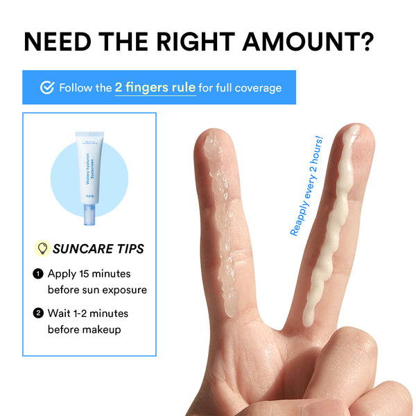 Watery hyaluron sunscreen Moisture tube
