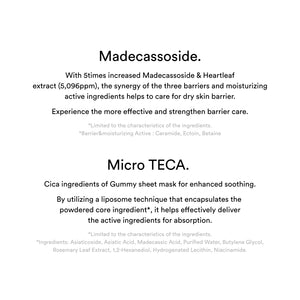 Gummy Sheet Mask Madecassoside Sticker(10 sheets)