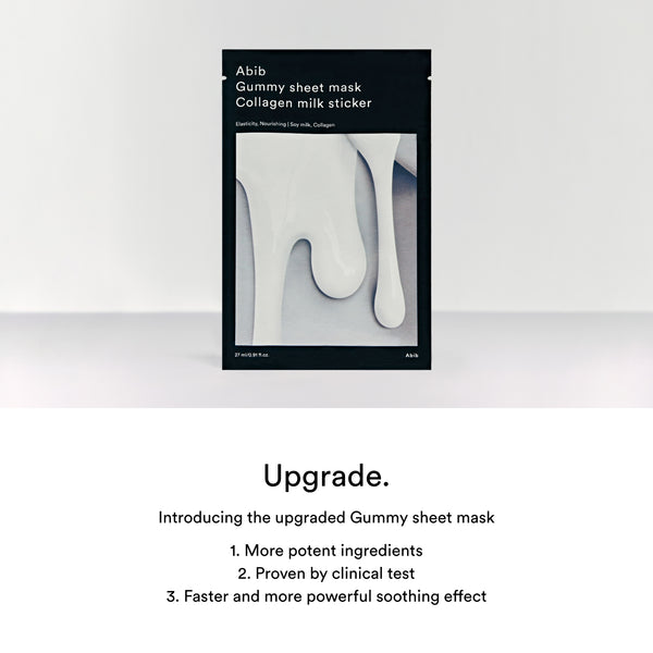 Gummy Sheet Mask Collagen Milk Sticker(10 sheets)