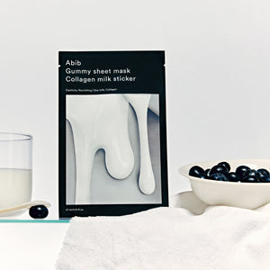 Gummy Sheet Mask Collagen Milk Sticker(10 sheets)