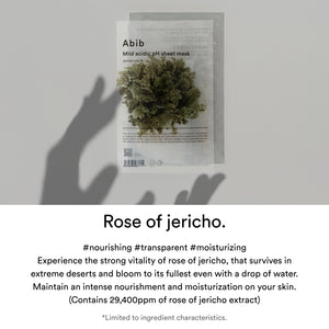 Mild Acidic pH Sheet Mask Jericho Rose Fit(10 sheets)