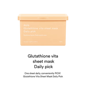 Glutathione vita sheet mask Daily pick