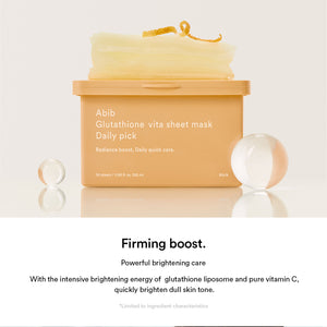 Glutathione vita sheet mask Daily pick