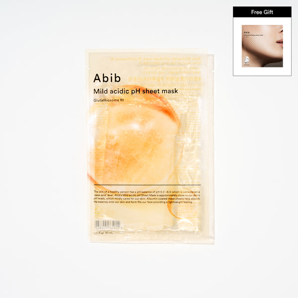 Mild acidic pH sheet mask Glutathiosome fit(10 sheets)