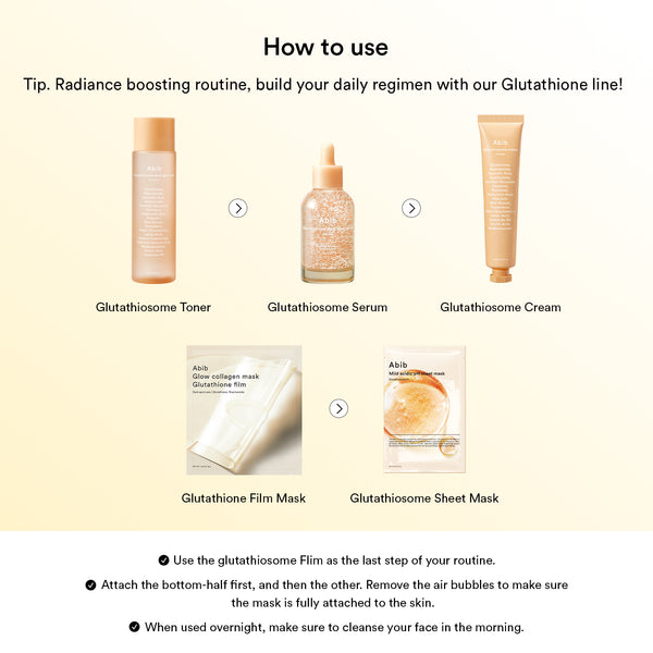 Glow collagen mask Glutathiosome film