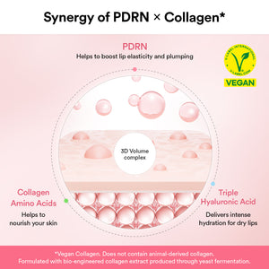 PDRN Vegan Collagen lip mask Glazed jelly