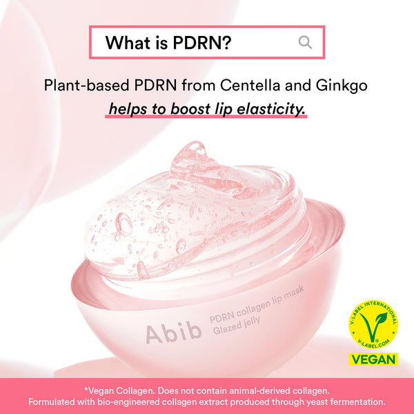 PDRN Vegan Collagen lip mask Glazed jelly