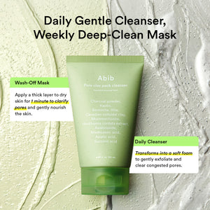 Pore clay pack cleanser Heartleaf charcoal foam