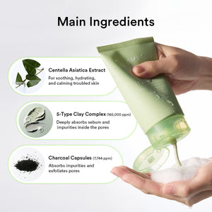 Pore clay pack cleanser Heartleaf charcoal foam