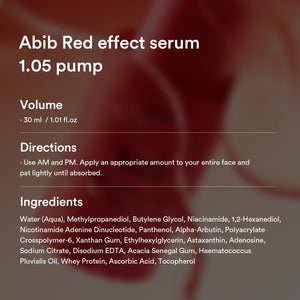 Red effect serum 1.05 pump
