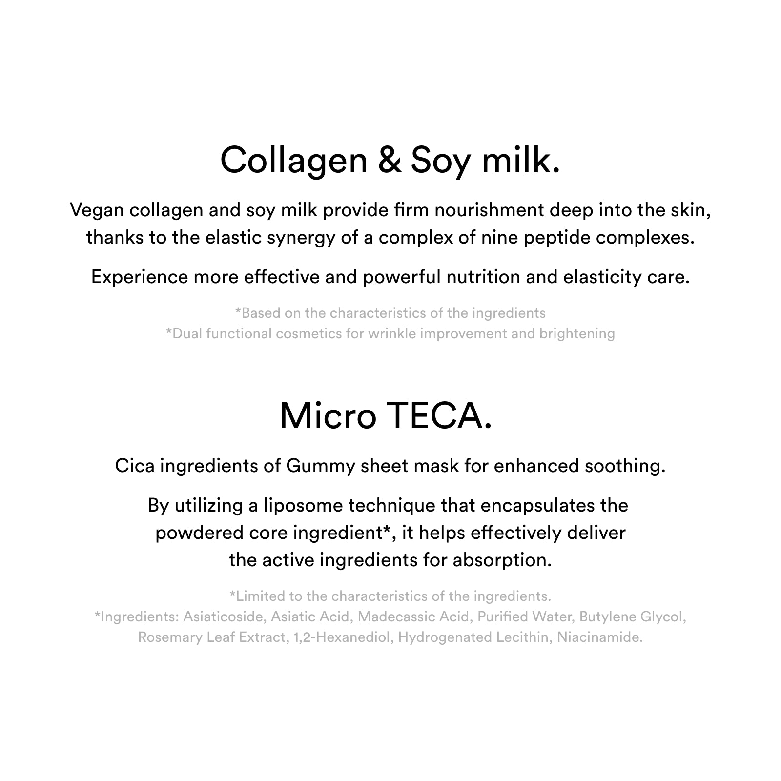 Collagen milk sticker (10 sheets)