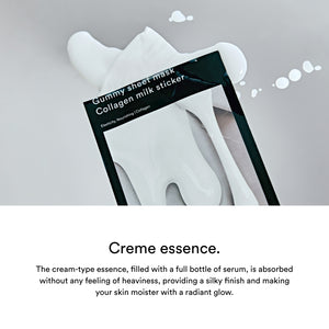 Gummy Sheet Mask Non-Animal Collagen Milk Sticker (10 Sheets)