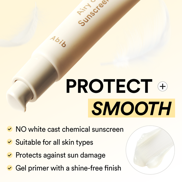Airy clear sunscreen gel Smoothing tube