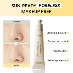 Airy clear sunscreen gel Smoothing tube