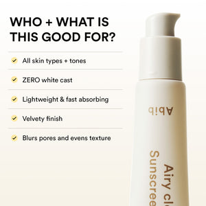 Airy clear sunscreen gel Smoothing tube