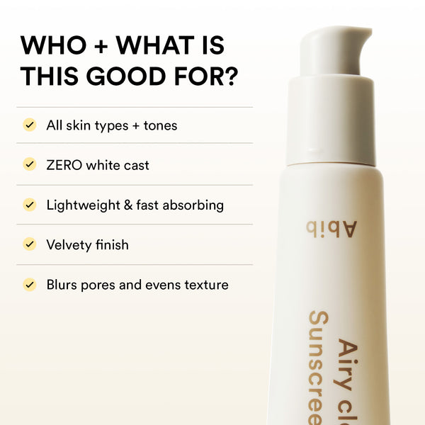 Airy clear sunscreen gel Smoothing tube