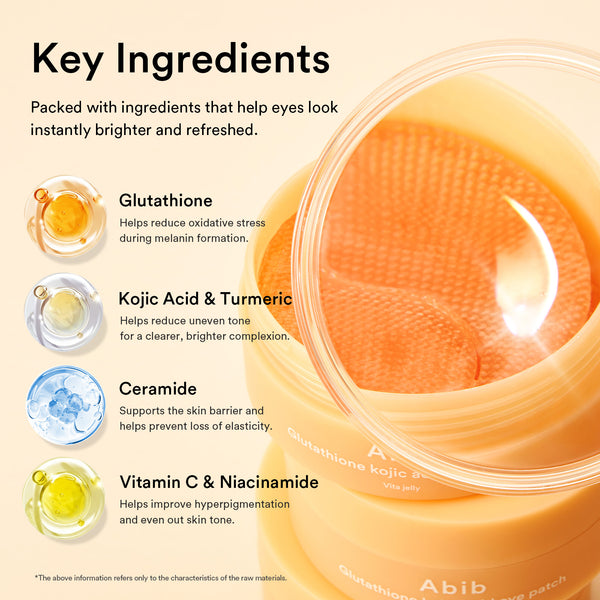 Glutathione kojic acid eye patch Vita jelly