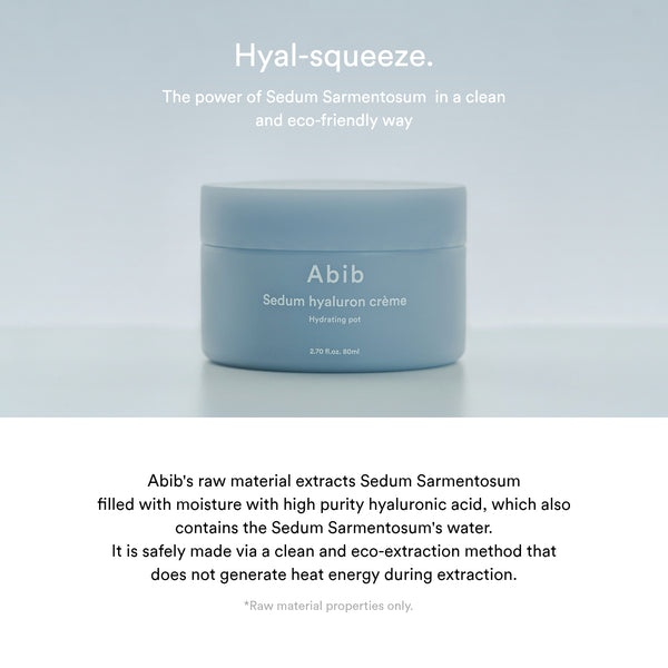 Sedum Hyaluron creme Hydrating Pot